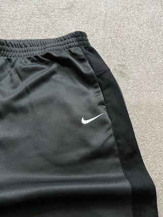 Pantalón Ancho de Chándal Nike Gris y Negro