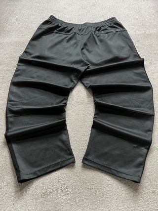 Pantalón Ancho de Chándal Nike Gris y Negro