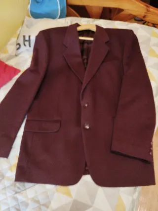 Americana lana virgen hombre