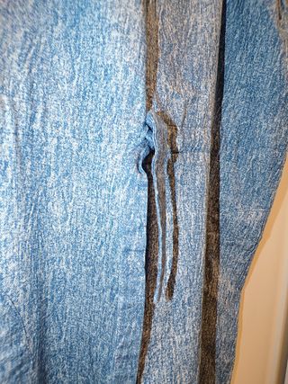 Mono azul de tirantes con cinturón