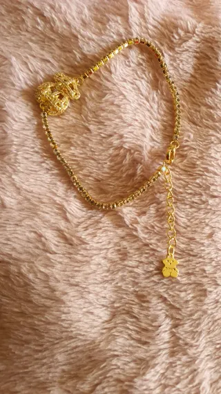 Pulsera Tous Dorada con Oso.