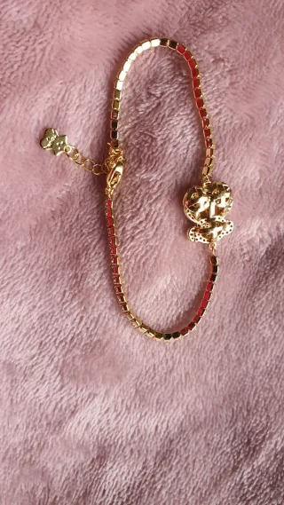 Pulsera Tous Dorada con Oso.
