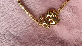 Pulsera Tous Dorada con Oso.