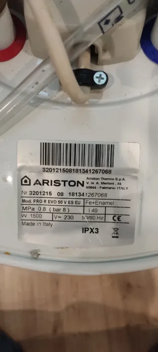 Termo de agua Ariston Pro R Evo 50 V