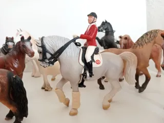 Lote de figuras de caballos Schleich