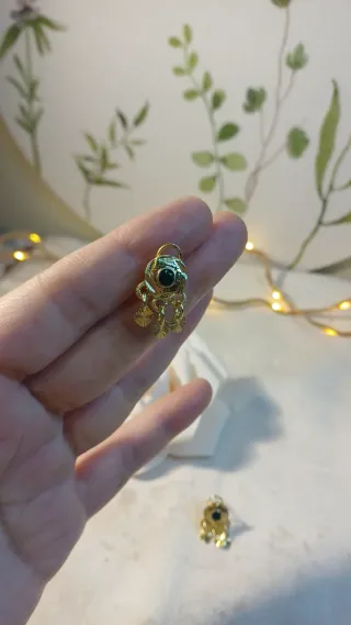 Pendientes Vintage Oro 18k con Esmeralda