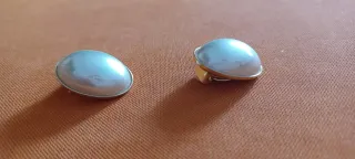 Orecchini vintage clip, tipo perla