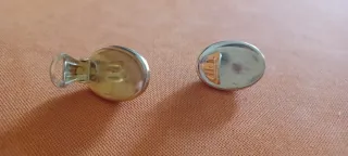 Orecchini vintage clip, tipo perla