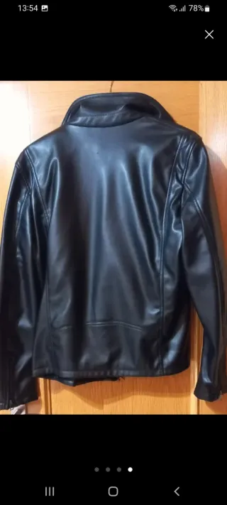 Cazadora Rockera Negra Talla XL