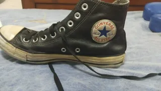 Zapatillas Converse Negras de piel