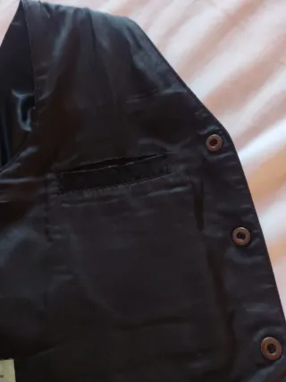 Chaleco Pekari Negro Talla M Vintage