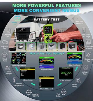 Comprobador de Batería Acclope BT90 PRO