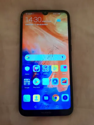 Huawei Negro Móvil Pantalla Rota