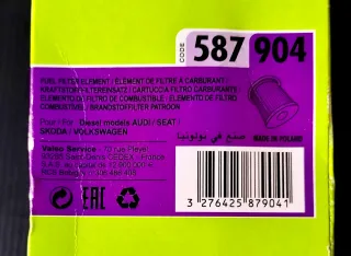 Filtro de Combustible Valeo 587 904