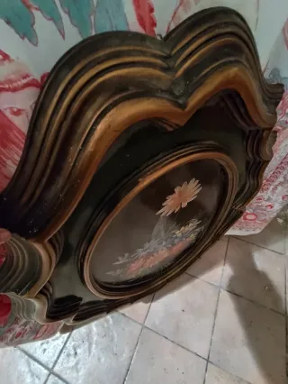 Quadro vintage dipinto fiori anni '50