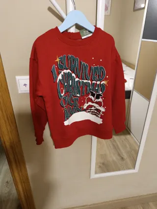 Sudadera Navideña Infantil Lefties Roja