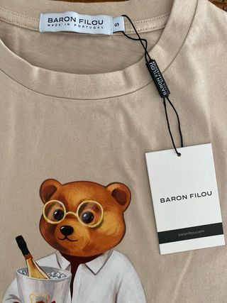 T-shirt Baron Filou bege Tamanho S