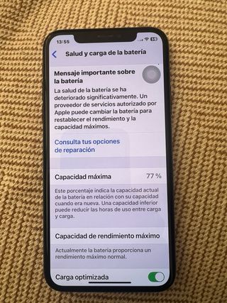 iPhone XS 256 GB Plata/Negro