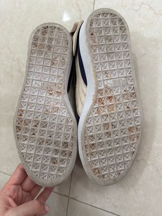 Deportivas Puma Suede T37 lazo beige/azul