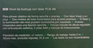 NIVEL DE BURBUJA Y LASER.