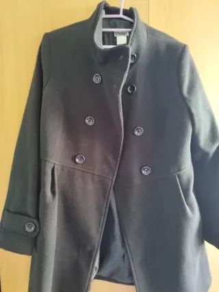 Abrigo Trechos Negro Talla 42