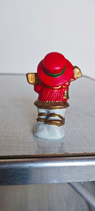 Portacandele Pupazzo Neve Ceramica Natale