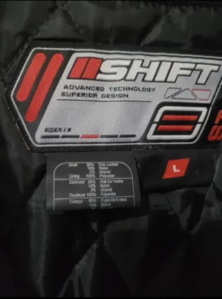 Chaqueta de moto de cuero SHIFT