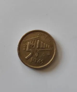 Moneda 5 Pesetas Asturias 1995
