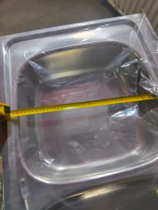 Fregadero doble seno acero inoxidable