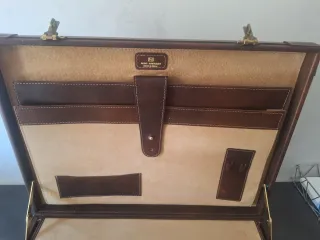 Valigetta 24H in pelle marrone