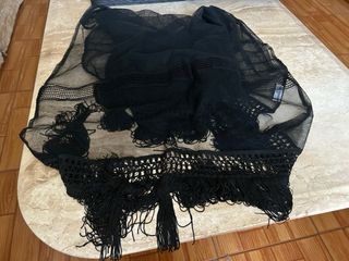 Bufanda Dolce & Gabbana Negra con Flecos