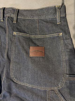 Pantalones Cargo Emporio Armani Denim Azul