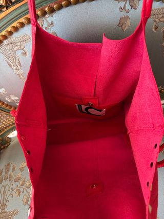 Bolso Lola Casademunt Rojo 46x36 cm