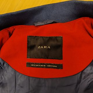 Chaqueta Zara Bomber Roja Talla S