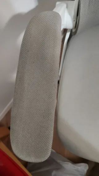 Silla de oficina ergonómica blanco, gris