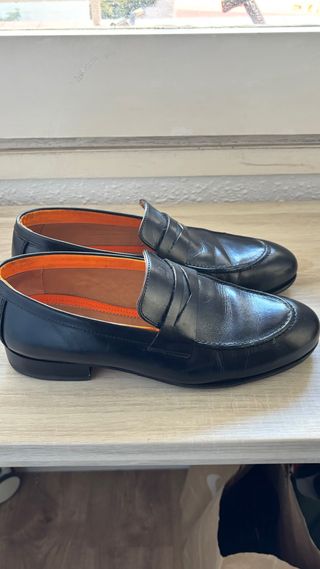 Mocasines de piel negros