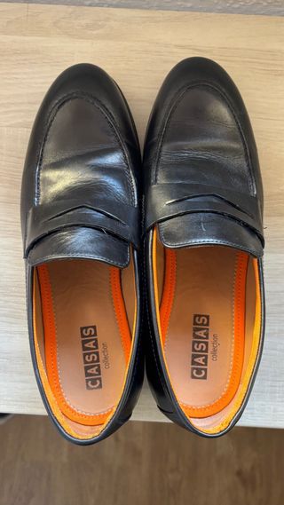 Mocasines de piel negros