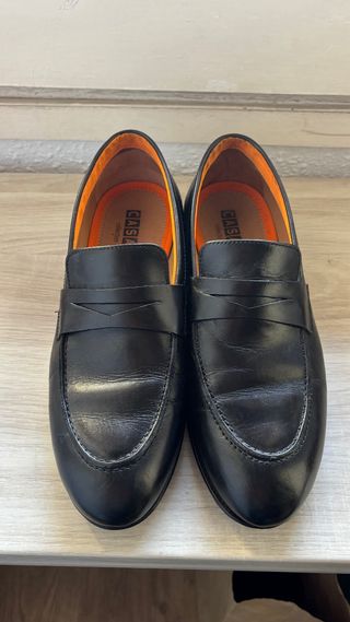 Mocasines de piel negros