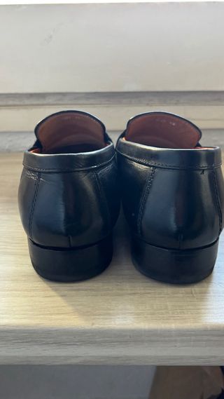 Mocasines de piel negros