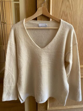 Jersey crema lana Primark talla M