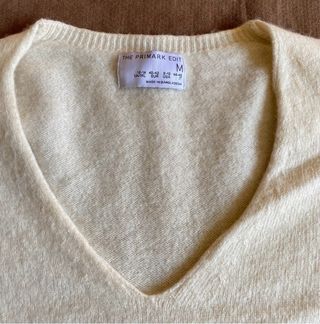Jersey crema lana Primark talla M