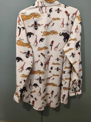 Camisa estampada animales multicolor