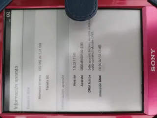 Sony Reader Ebook con Funda Azul