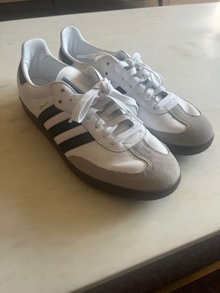 Adidas Samba Talla 44 Blancas y Grises