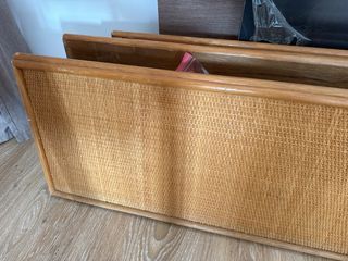 REGALO Estructura Cama 180x200 Ratán y Madera