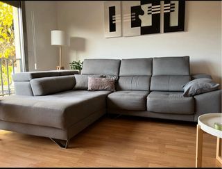 Sofá Chaiselongue Gris Claro