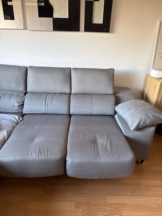 Sofá Chaiselongue Gris Claro