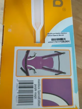 Mochila Portabebés Manduca morada edición especial