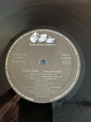 Vinilo Nirvana Nevermind Indie