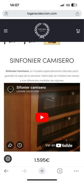 Sinfonier Camisero clásico valor muy alto rebajad